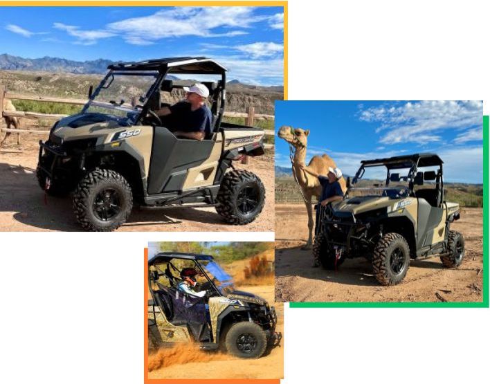 Vegas desert UTV 4 wheeler guided tour - family, couples fun